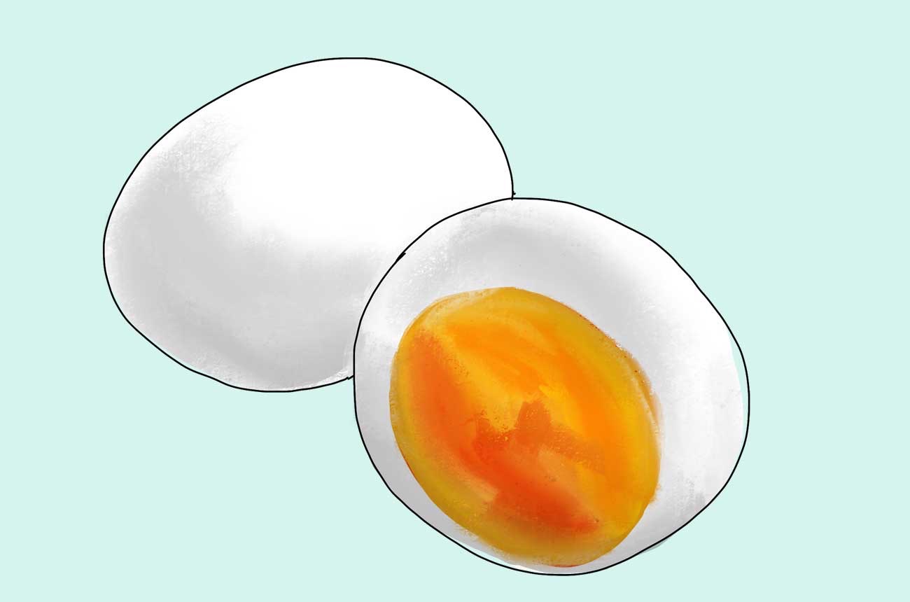 「ゆで卵」は英語で「boiled egg」