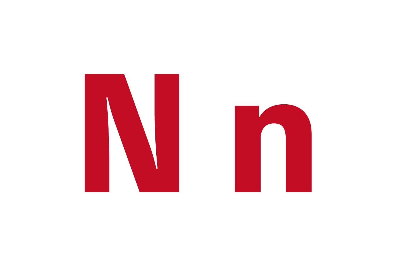 アルファベット「N」「n」
