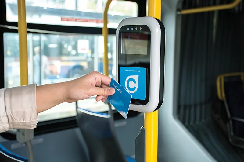 カナダ・バンクーバーのコンパスカード(Compass Card)