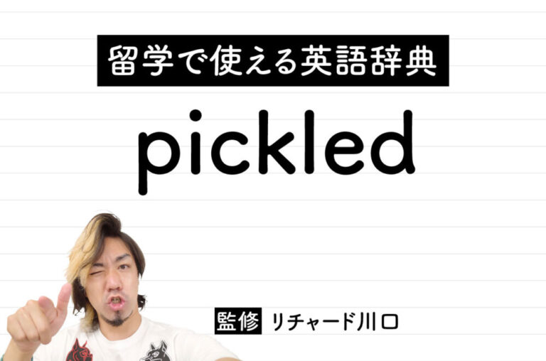 pickledの意味・読み方・使い方・例文